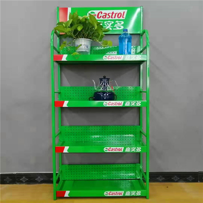 弧形鐵質(zhì)展架 機(jī)油、潤(rùn)滑油、防水涂料與五金文化用品的完美展示方案