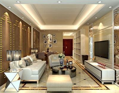 90平米住宅室內裝飾裝修 豪華家裝效果圖大全